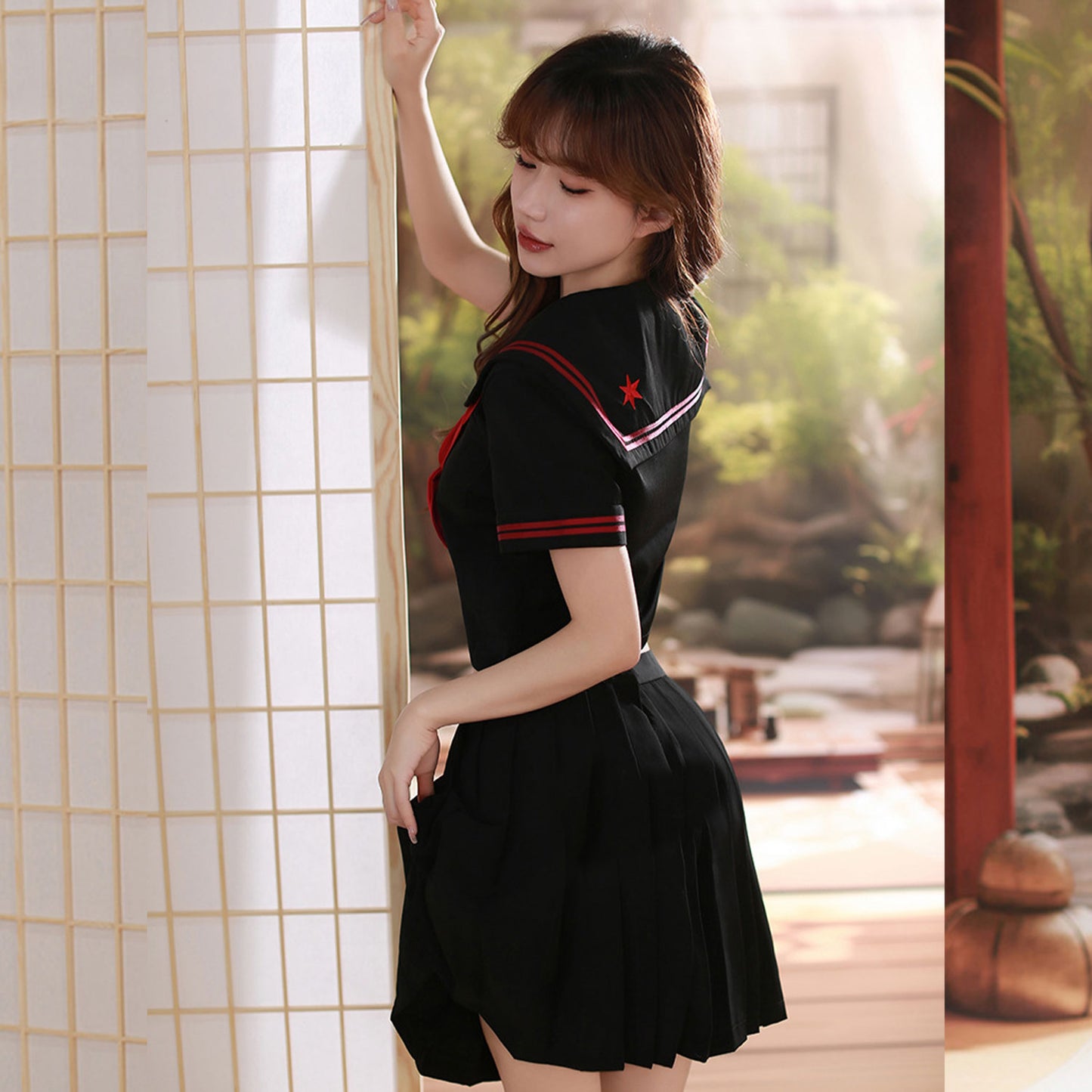 Ping Xian - Sexy Two-Piece Sailor Schoolgirl Lingerie Set Medium