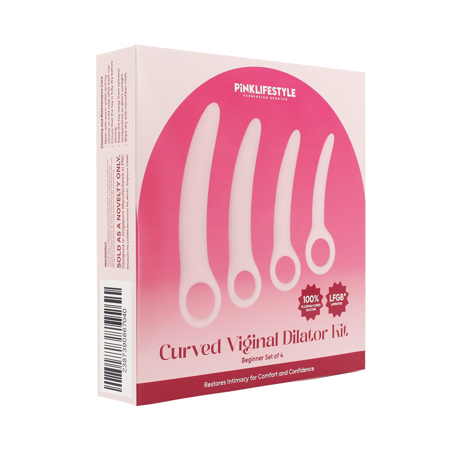 Curved Vaginal Dilator Kit – Beginner Set of 4