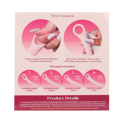 Curved Vaginal Dilator Kit – Beginner Set of 4