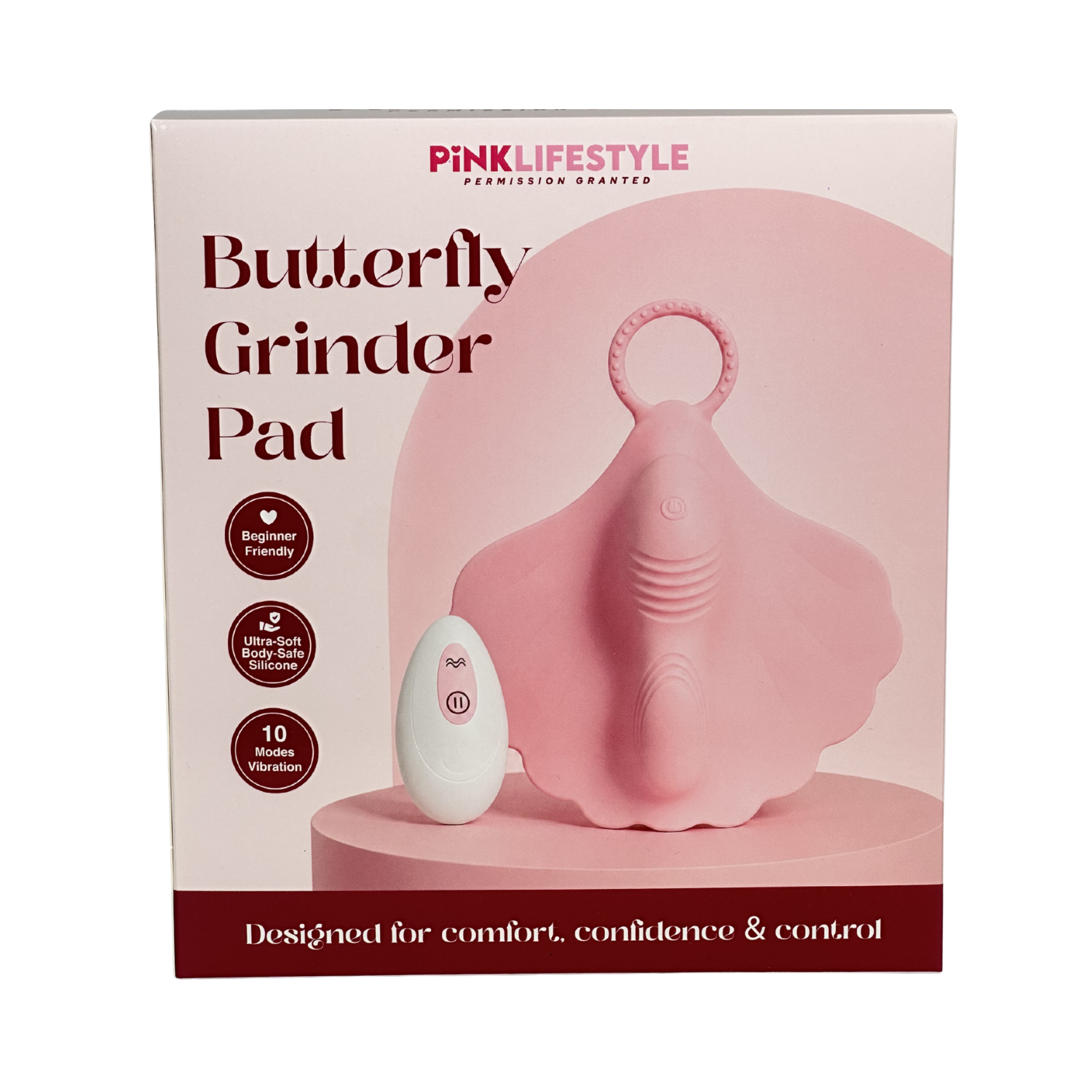 Pink Lifestyle Butterfly Grinder Pad – Vibrating Sybian Alternative