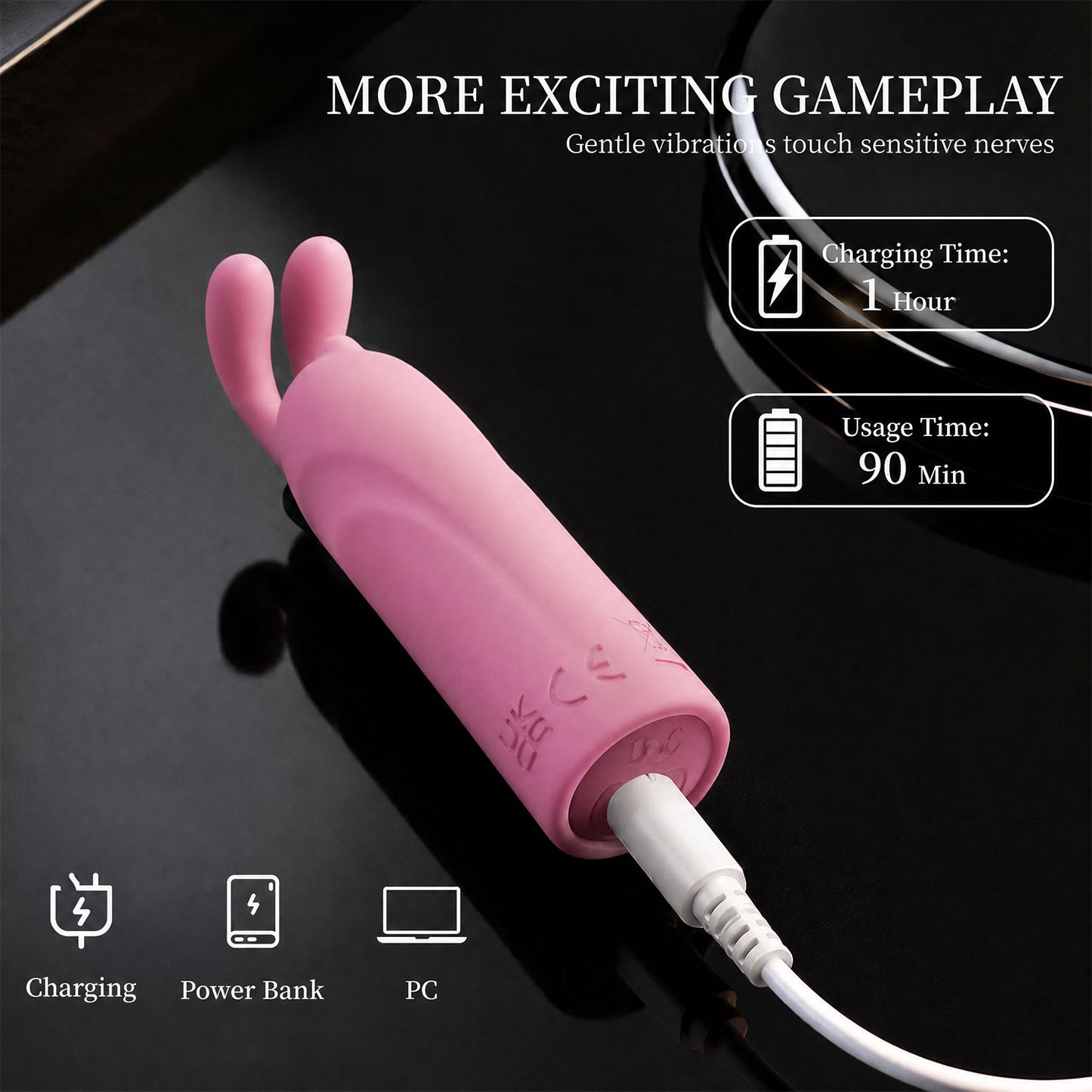 Pink Lifestyle - Blush Bunny Lipstick Vibrator