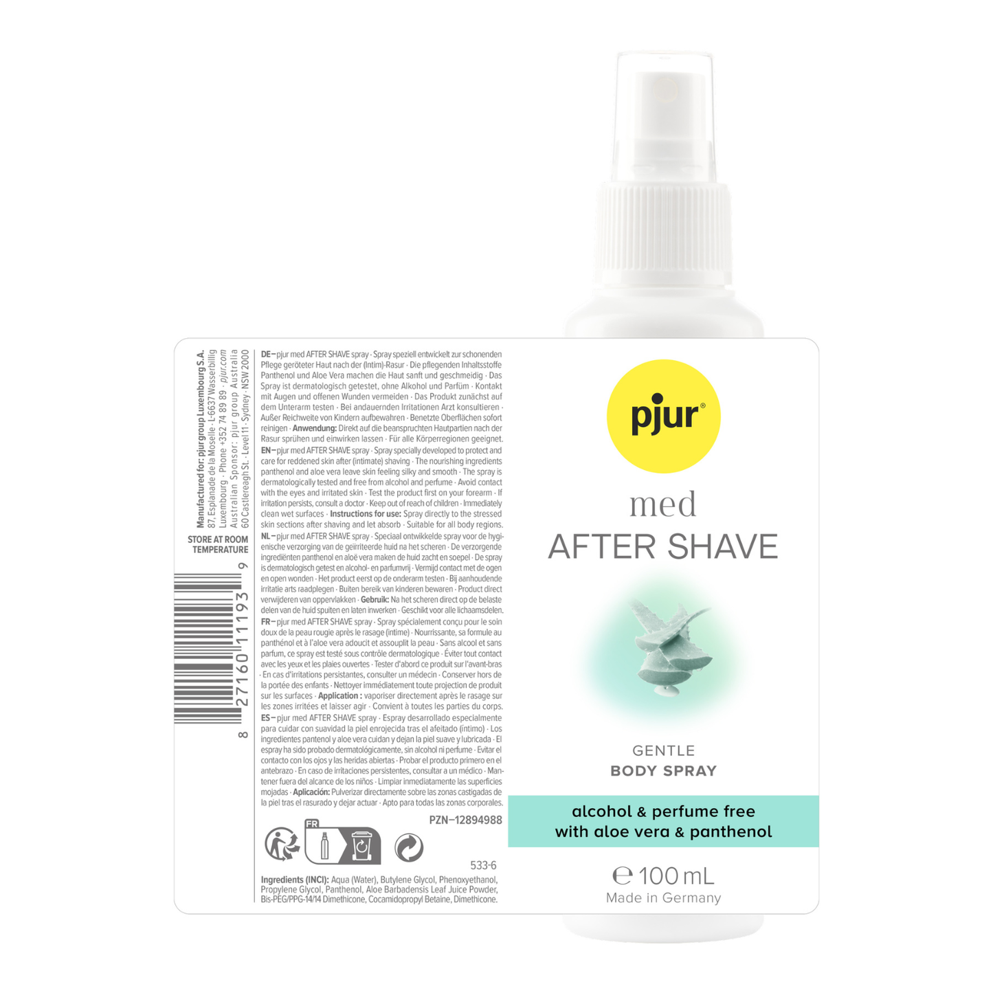 Pjur - Med After Shave Untuk Menenangkan Dan Melembapkan Spray 100ml *