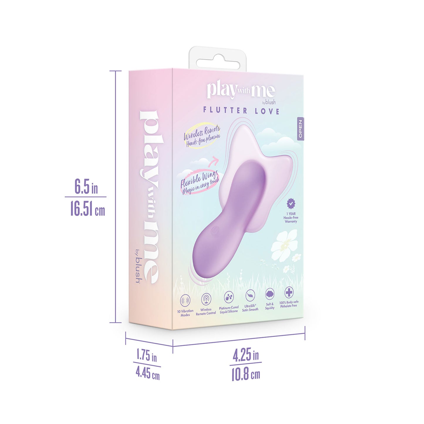 Play With Me - Flutter Love Remote Controlled Clitoral Vibrator