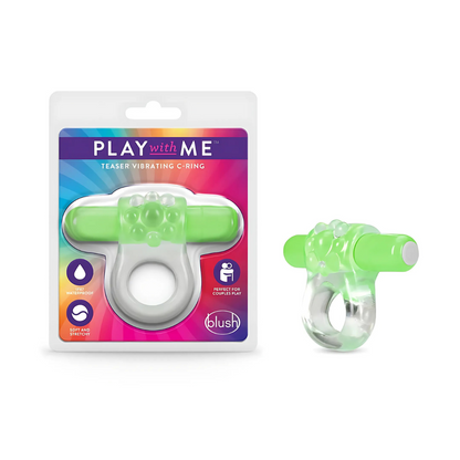 Play with Me - Teaser Vibrating Cock Ring Green