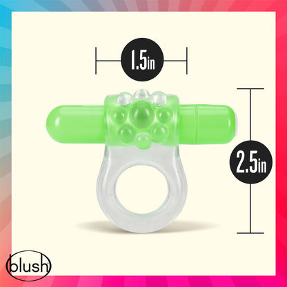 Play with Me - Teaser Vibrating Cock Ring Green