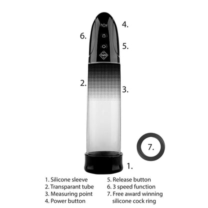 Pumped - Automatic Luv Penis Pump Black