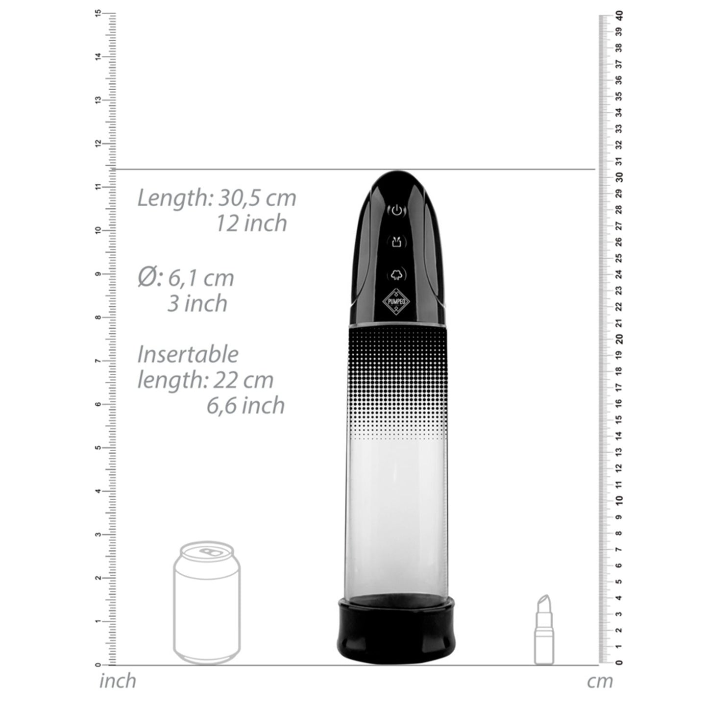 Pumped - Automatic Luv Penis Pump Black