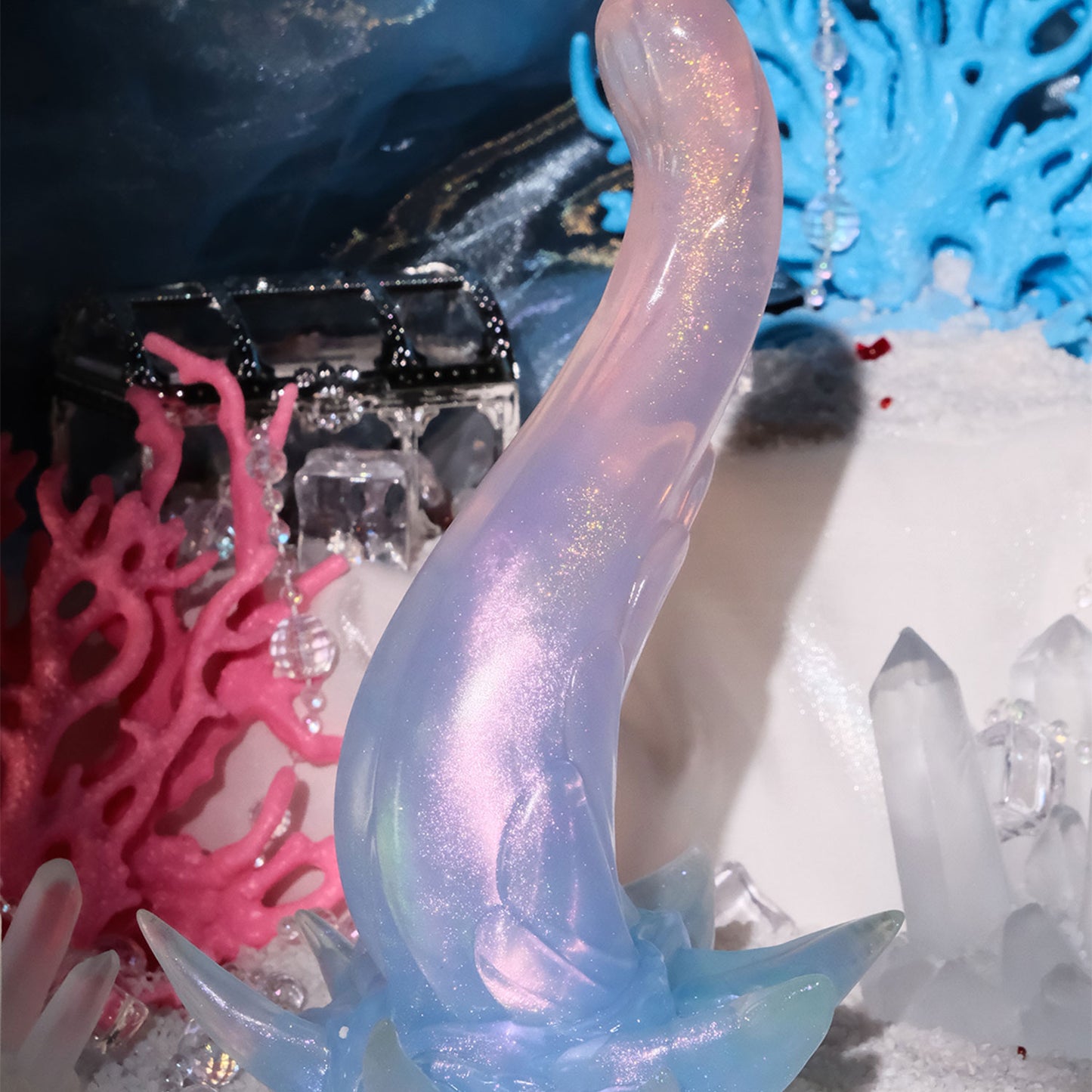 Ren Waiwu - Cangyao Fish 5.75-inch Platinum Silicone Dildo Small