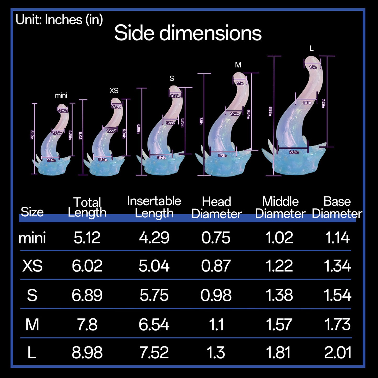 Ren Waiwu - Cangyao Fish 5.75-inch Platinum Silicone Dildo Small