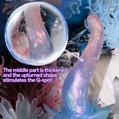 Ren Waiwu - Cangyao Fish 5.75-inch Platinum Silicone Dildo Small