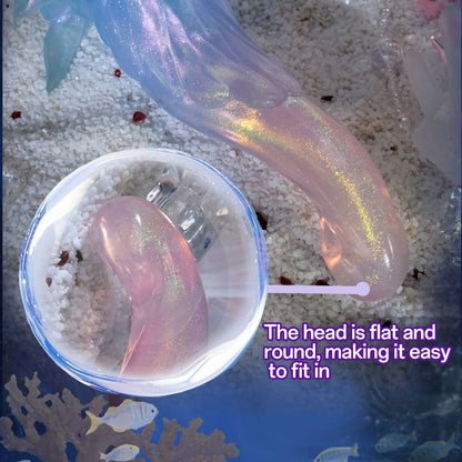 Ren Waiwu - Cangyao Fish 5.75-inch Platinum Silicone Dildo Small