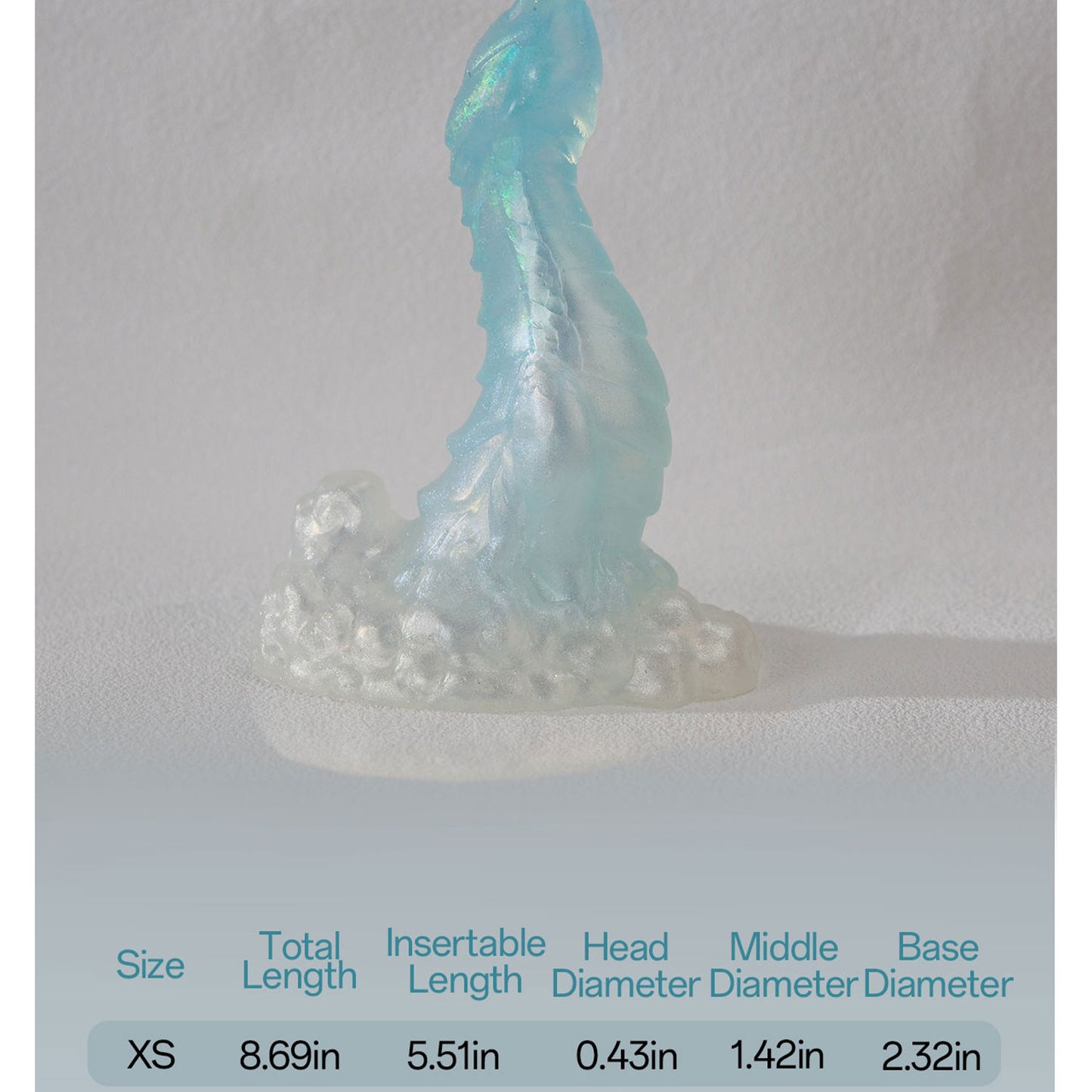 Ren Waiwu - Yue Yuan 5.5-inch Platinum Silicone Dildo