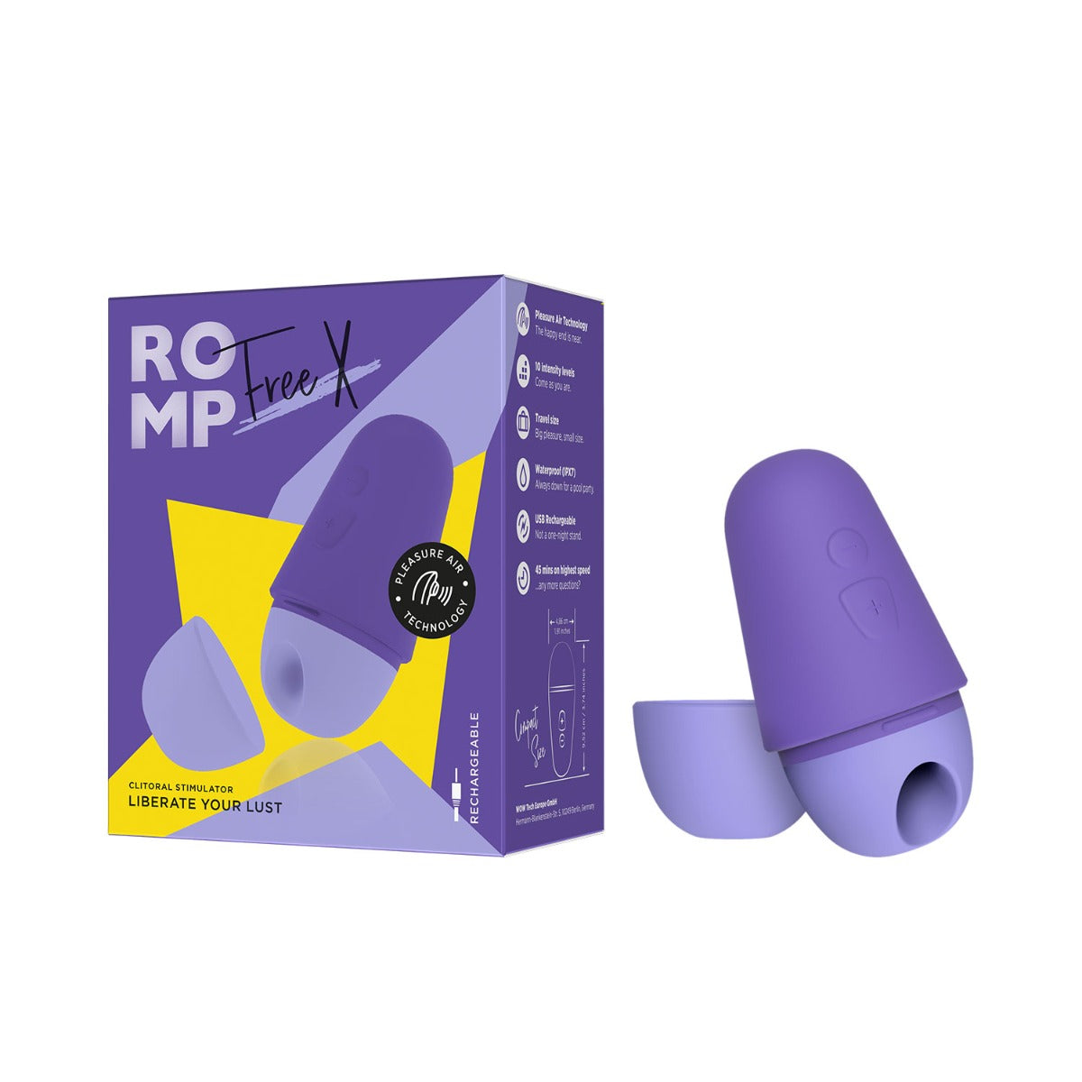 ROMP - Free X Rechargeable Clitoral Stimulator Liberate Your Lust