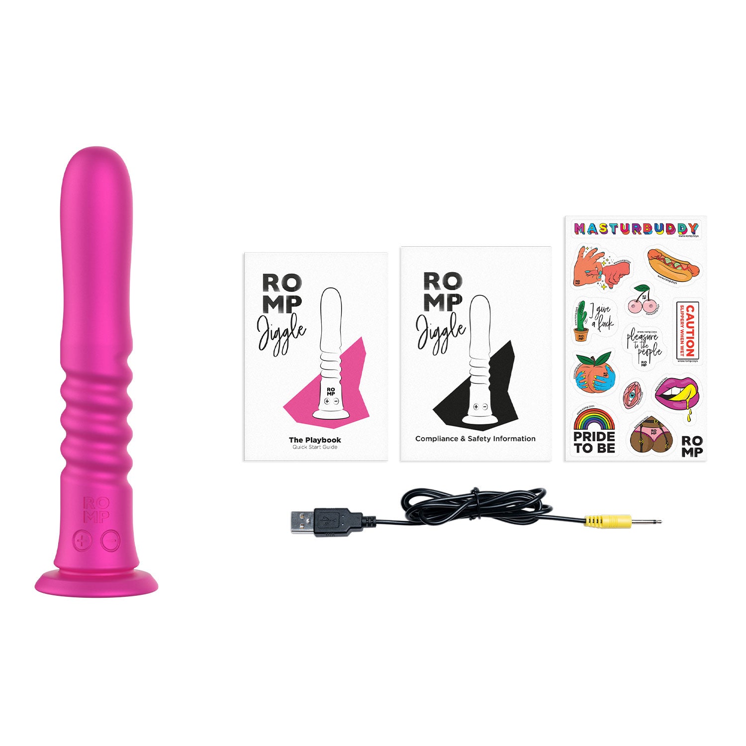 ROMP - Jiggle 9-inch Silicone Thrusting Dildo