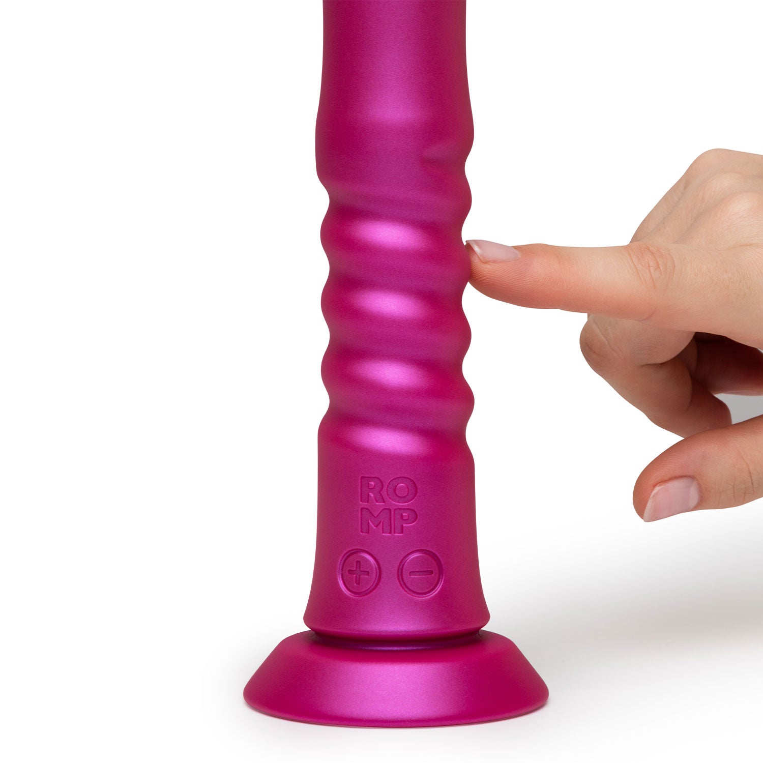 ROMP Jiggle 9-Inch Silicone Thrusting Dildo | Pink Lifestyle Singapore ROMP Jiggle 9-Inch Silicone Thrusting Dildo | Pink Lifestyle Singapore