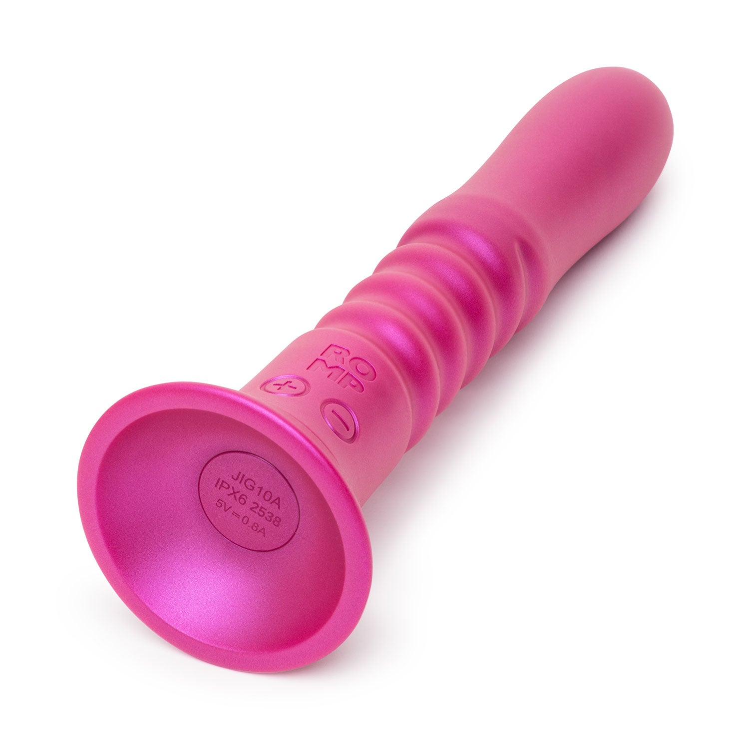 ROMP Jiggle 9-Inch Silicone Thrusting Dildo | Pink Lifestyle Singapore ROMP Jiggle 9-Inch Silicone Thrusting Dildo | Pink Lifestyle Singapore