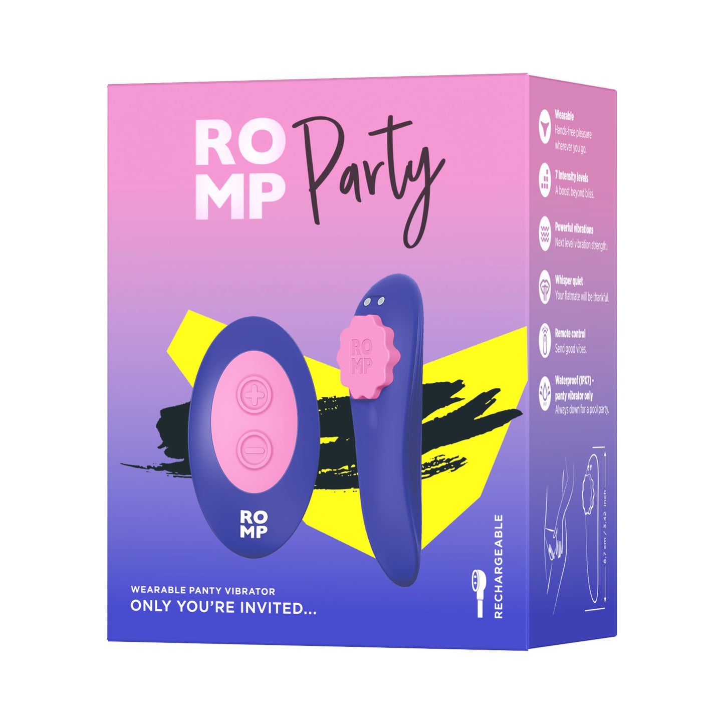 ROMP - Party Remote-Controlled Wearable Panty Vibrator