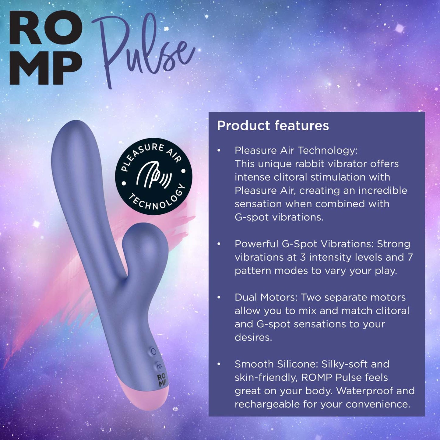 ROMP - Pulse Pleasure Air Rabbit Vibrator