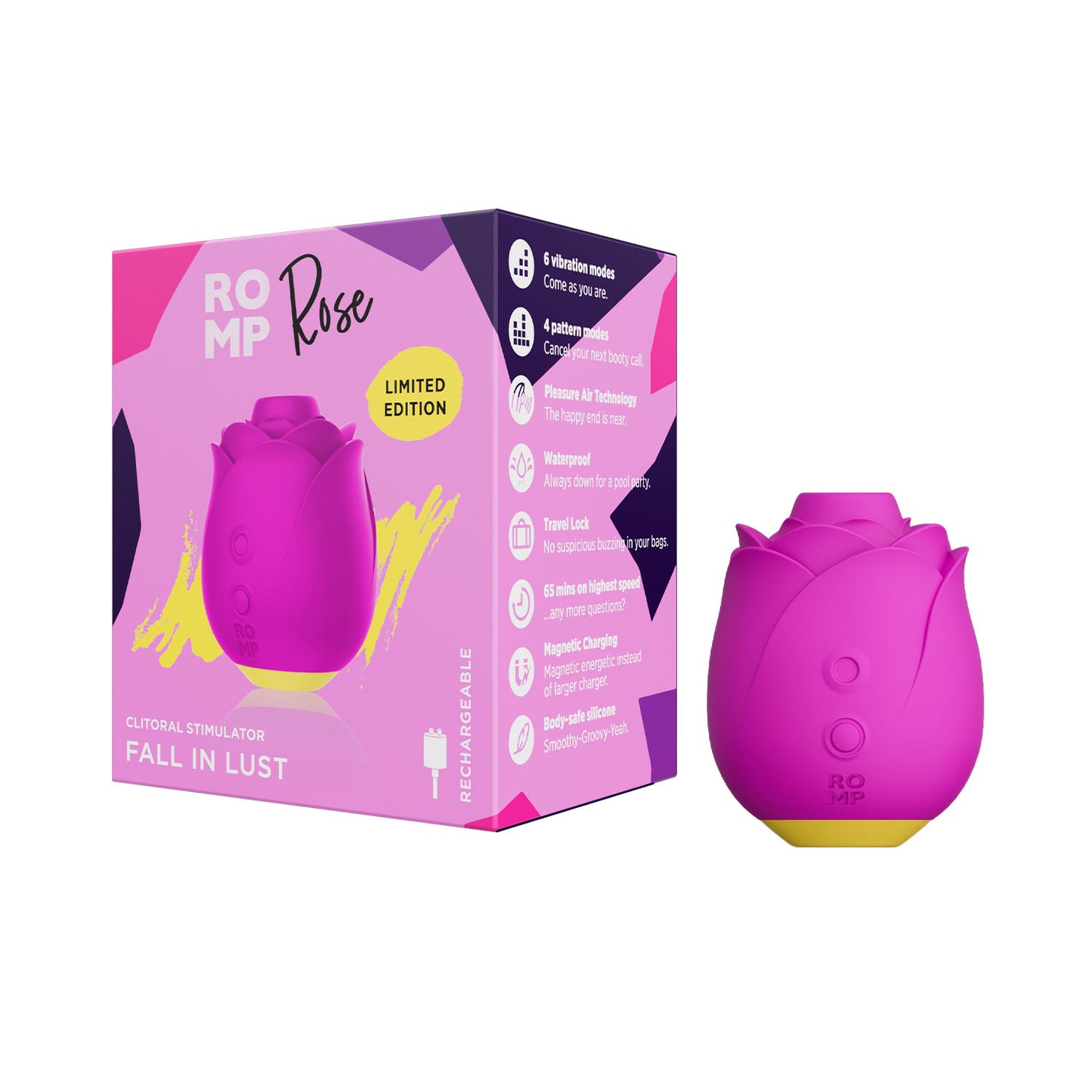 Romp - Rose Rechargeable Clitoral Stimulator Fall in Lust