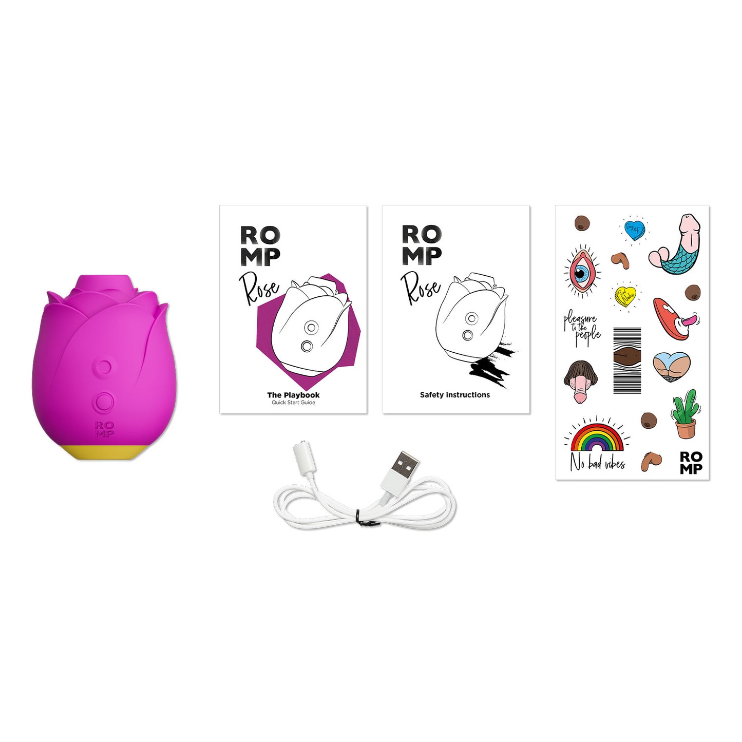 Romp - Rose Rechargeable Clitoral Stimulator Fall in Lust