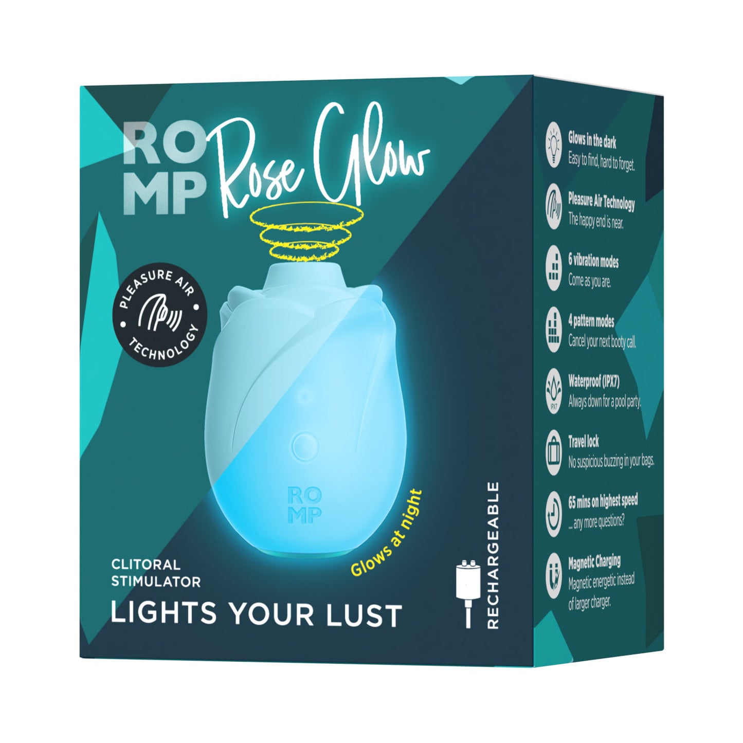 ROMP - Rose Glow Stimulator Klitoris Boleh Cas Menyalakan Nafsu Anda
