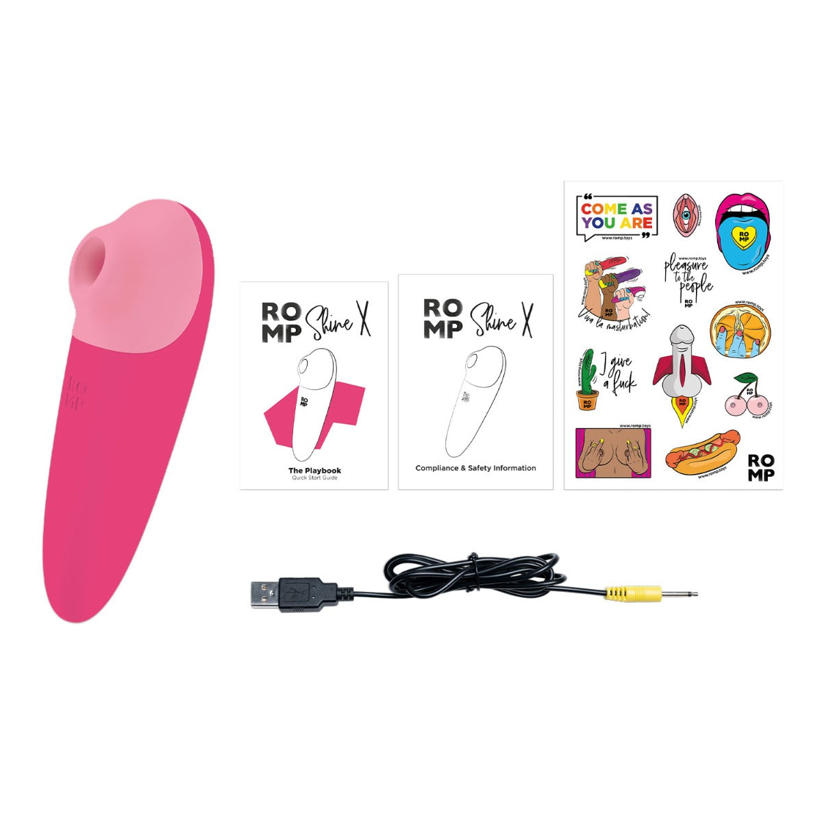 ROMP - Shine X Rechargeable Clitoral Stimulator Get Your Glow On