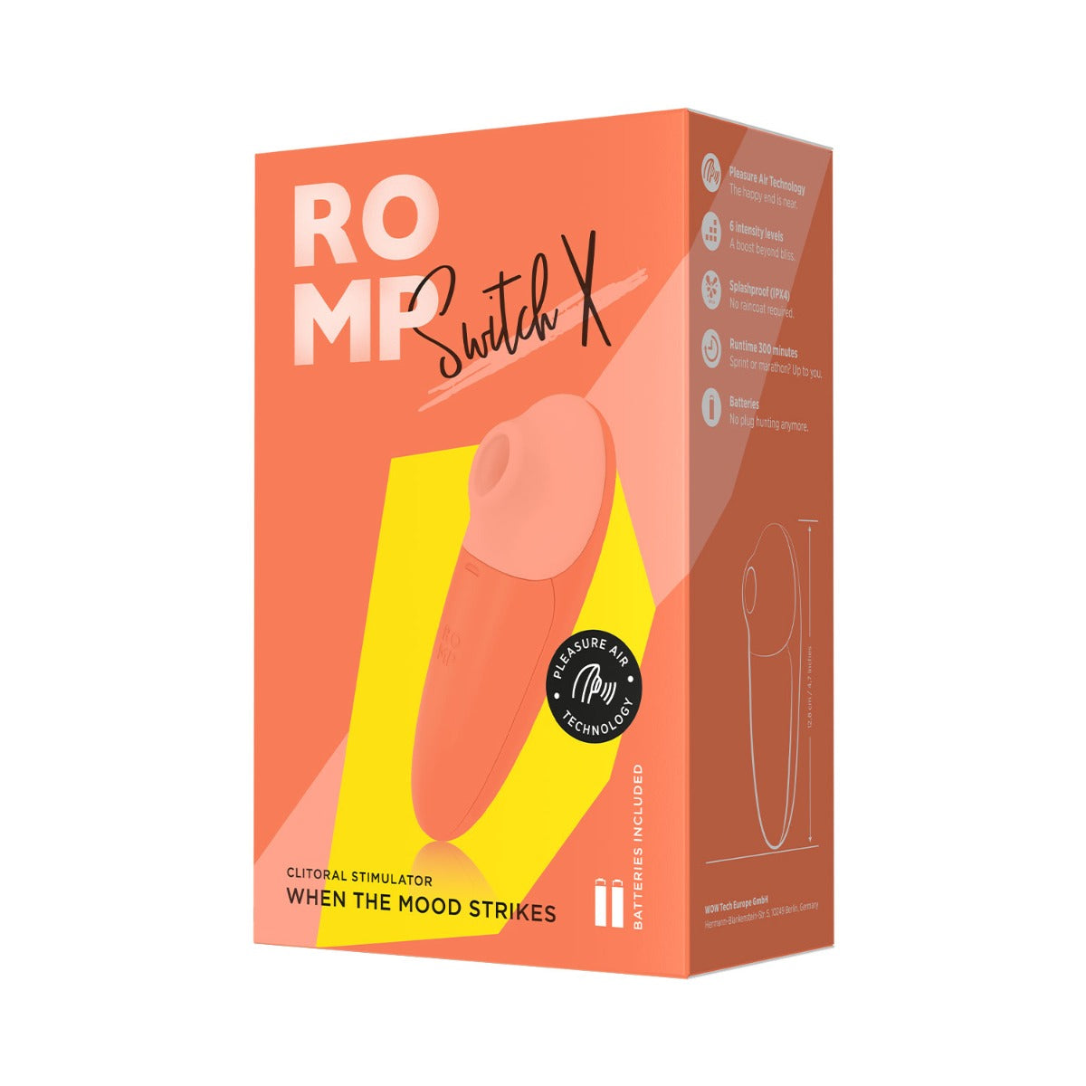 ROMP - Switch X Clitoral Stimulator with Pleasure Air Technology