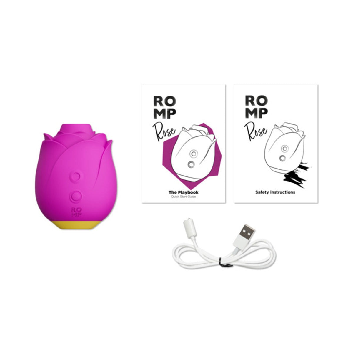 Romp - Rose Rechargeable Clitoral Stimulator Fall in Lust (Violet)