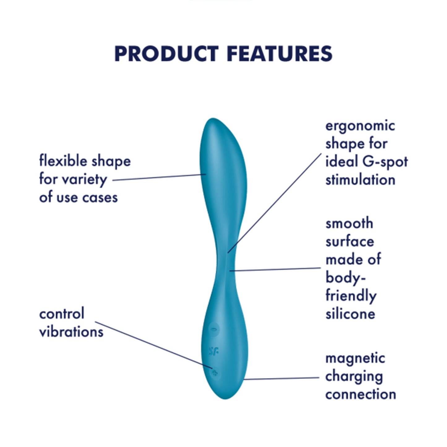 Satisfyer - G-Spot Flex 1 Bendable G-Spot Vibrator Blue