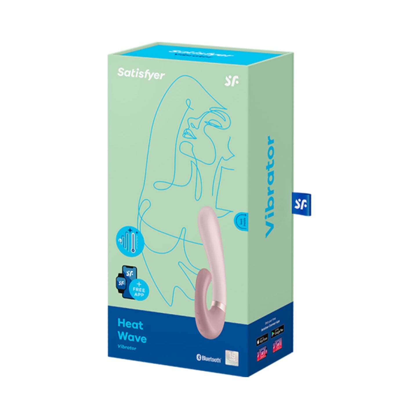 Satisfyer - Heat Wave App-Controlled Clitoral and G-spot Vibrator Mauve