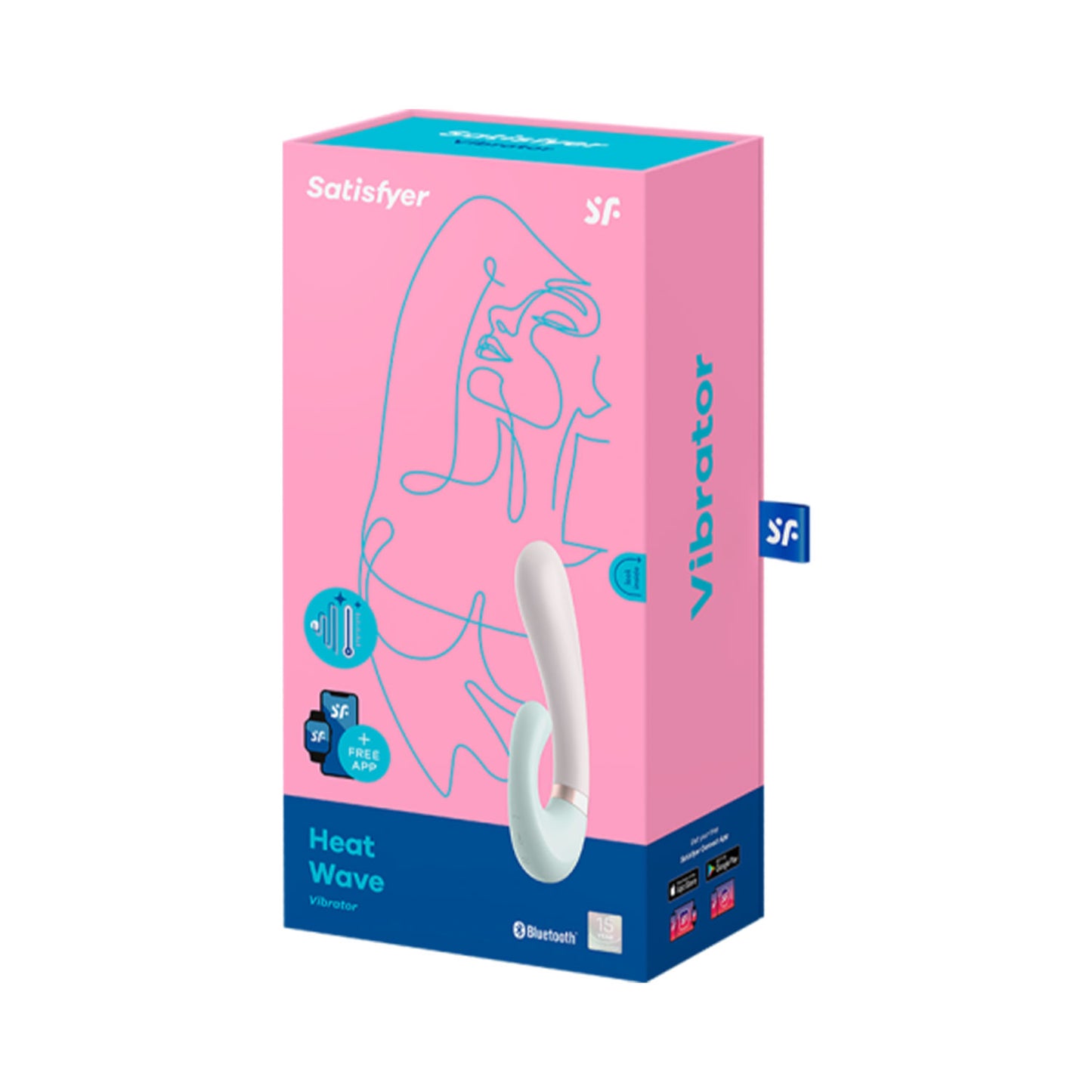 Satisfyer - Heat Wave App-Controlled Clitoral and G-spot Vibrator Mint