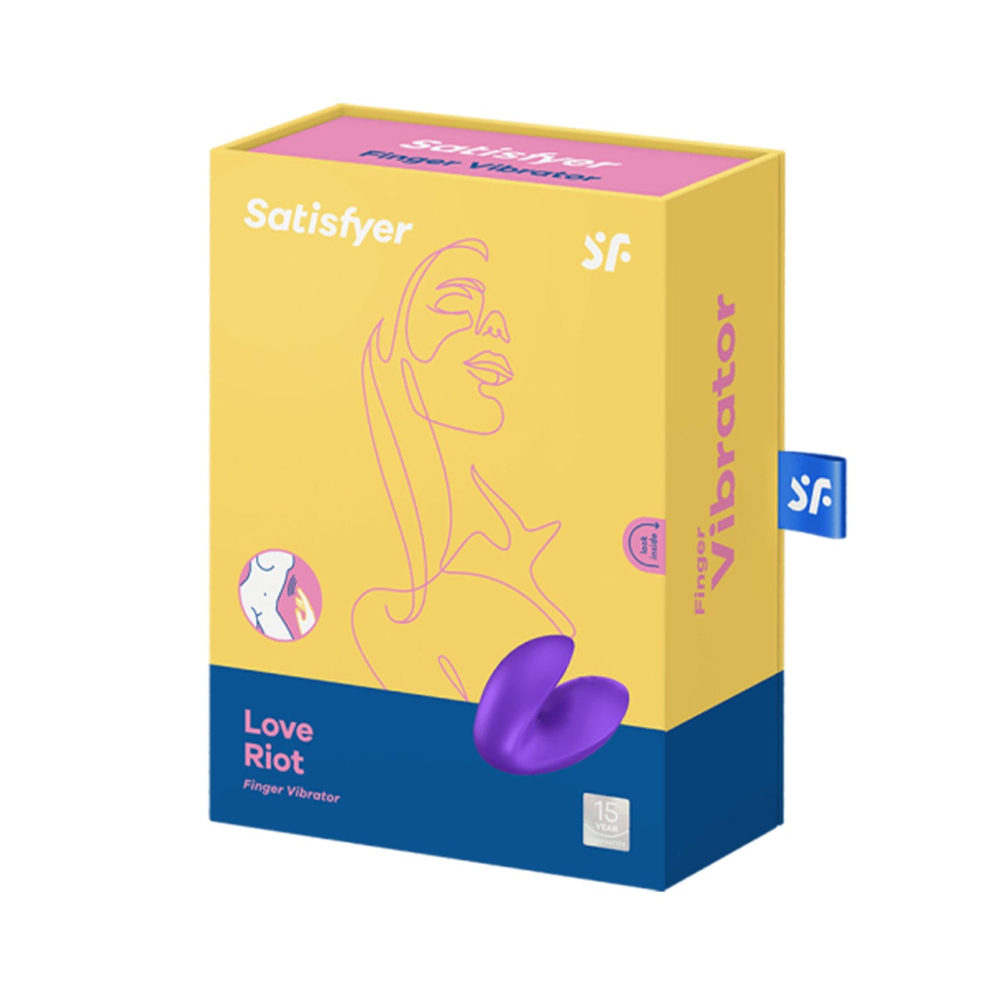 Satisfyer - Love Riot Silicone Finger Vibrator Purple