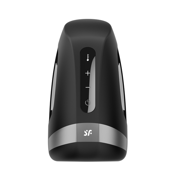 Satisfyer - Men Heat Vibration Male Masturbator Black