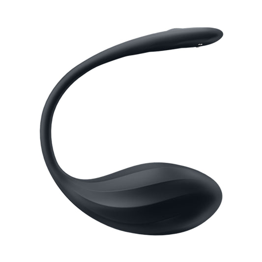 Satisfyer - Ribbed Petal App-Controlled Wearable Vibrator Black