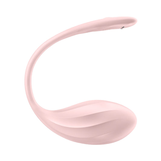 Satisfyer - Ribbed Petal App-Controlled Wearable Vibrator Rose