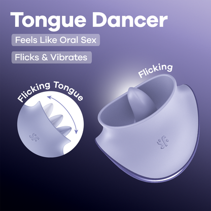 Satisfyer - Tongue Dancer Flicking Clitoral Stimulator Purple