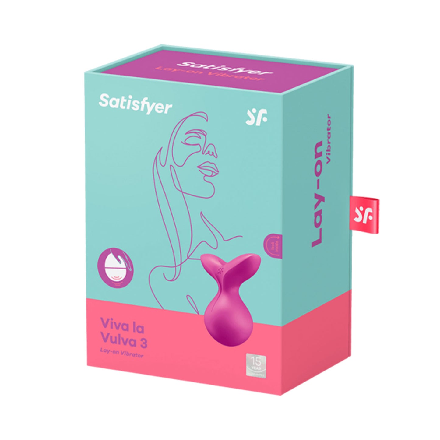 Satisfyer - Viva la Vulva 3 Lay-on Clitoral Vibrator Violet