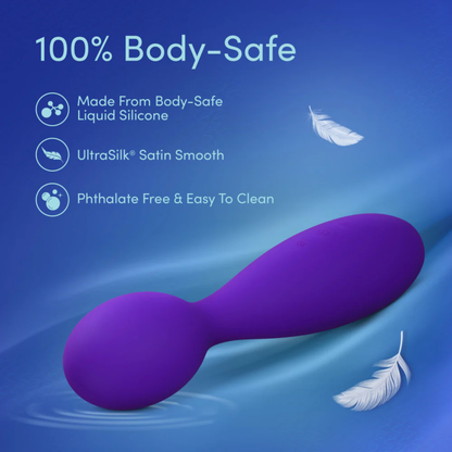 Sexy Things - Velvet High Dual Stimulation Vibrating Wand Purple (Pre-Order)