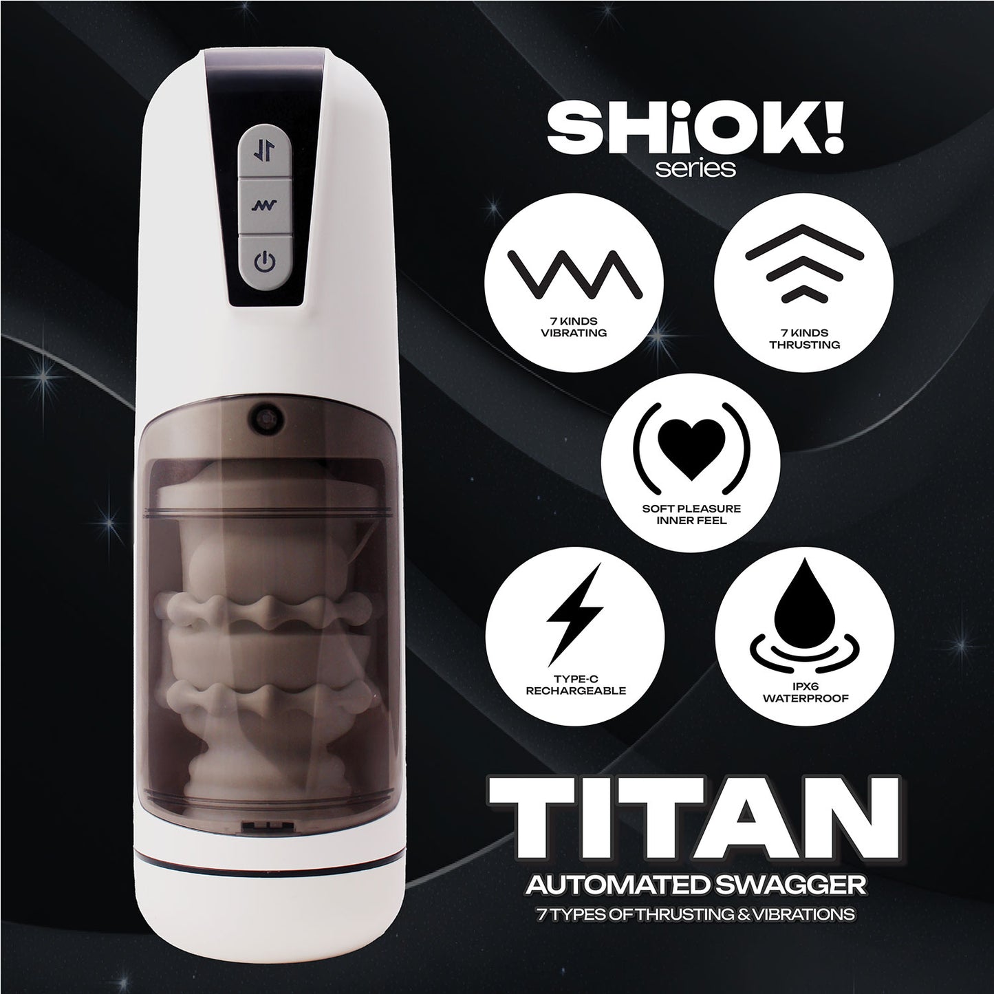 The Horny Company - Shiok - Titan Swagger Automatic Thrusting and Rotating Stroker