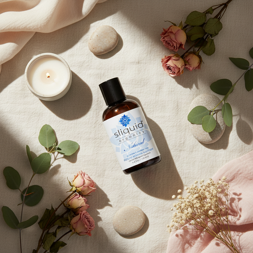 Sliquid Organics product flatlay - no models