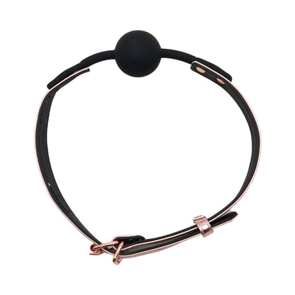 SM Club - Silicone Ball Gag Rose Gold