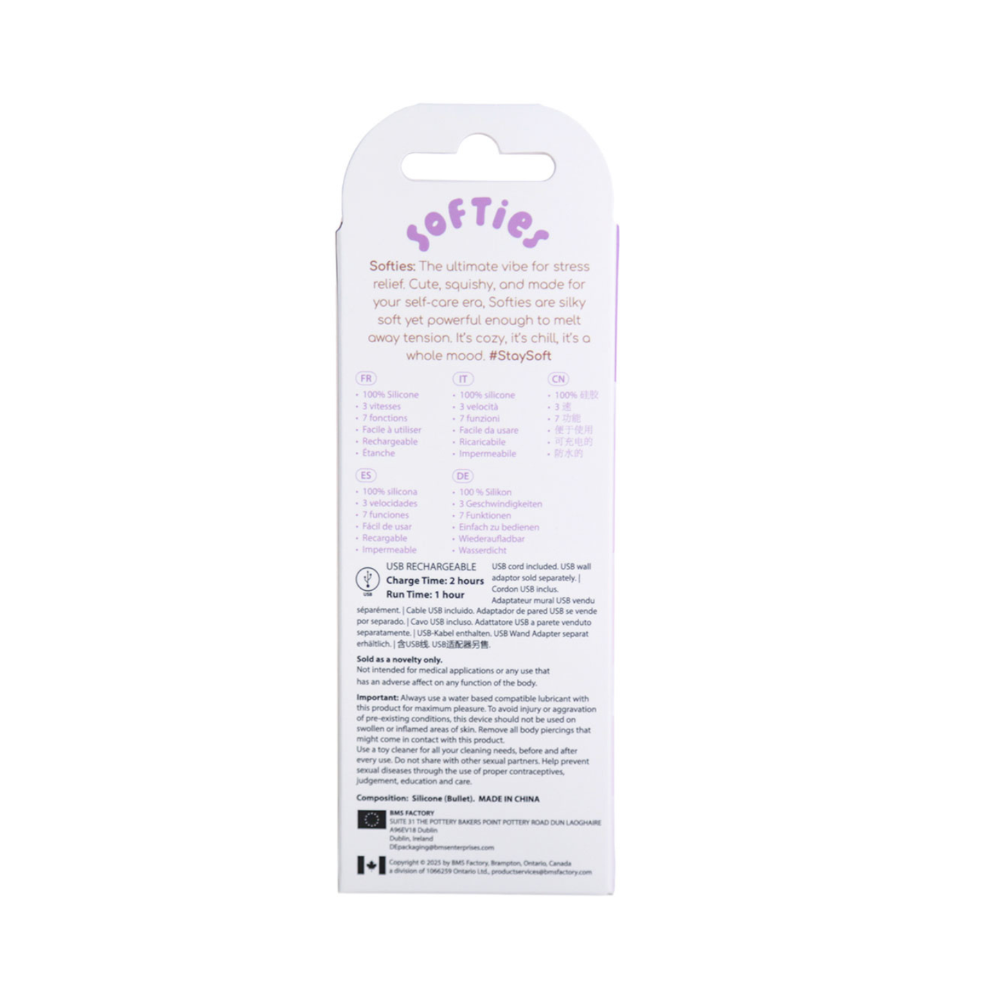 Softies - 4-in Dual Silicone Body Vibe