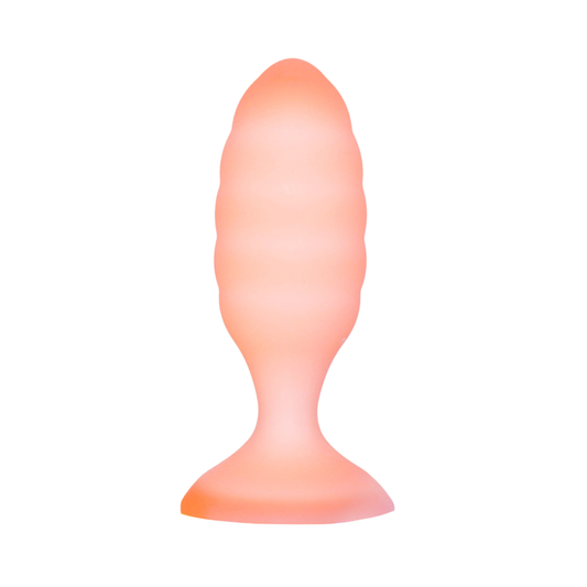 Softies - 4-in Silicone Anal Plug Orange