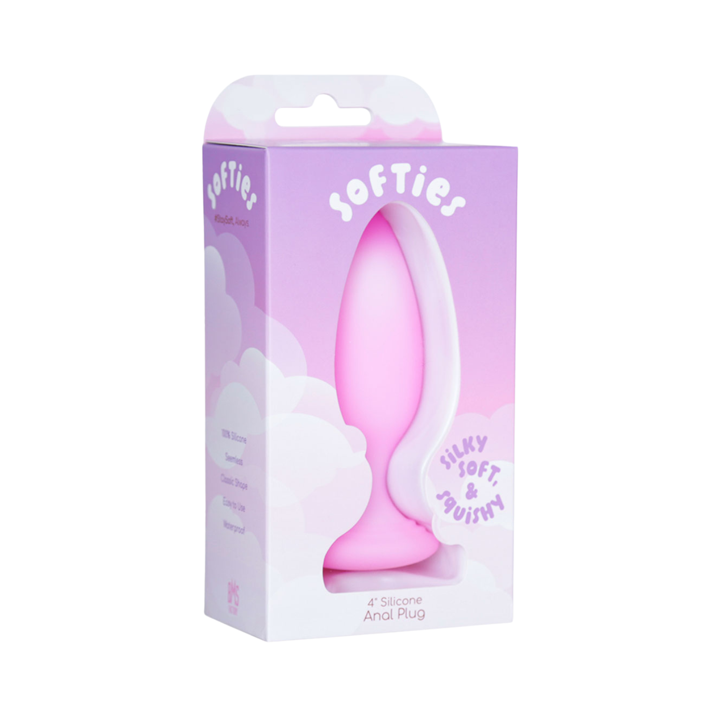 Softies - 4-in Silicone Anal Plug Pink