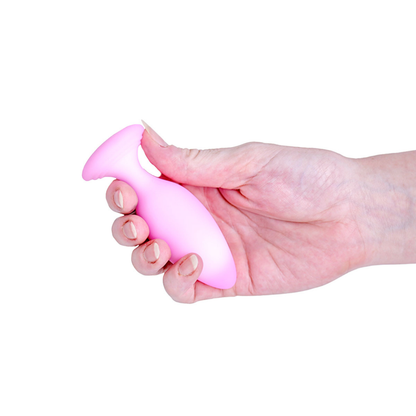 Softies - 4-in Silicone Anal Plug Pink
