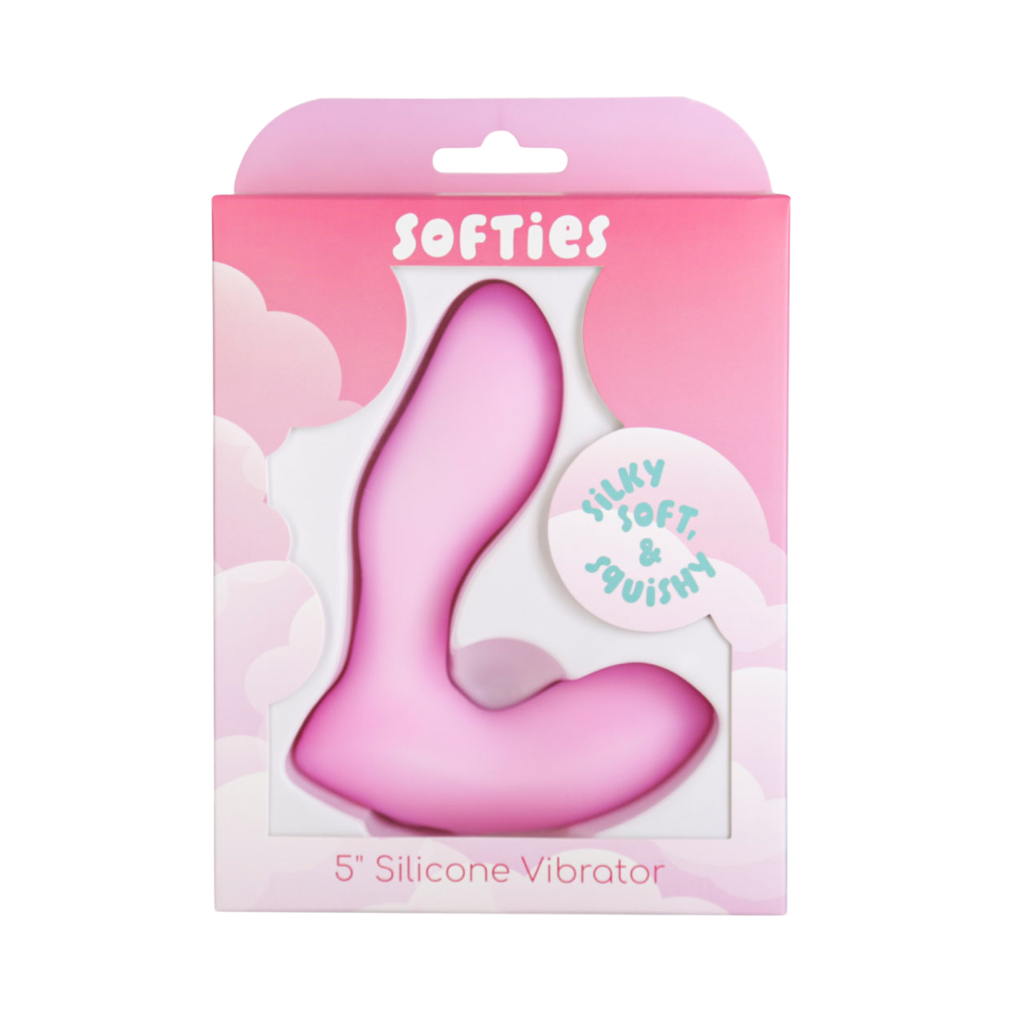 Softies - 5-in Silicone Dual Function Vibrator