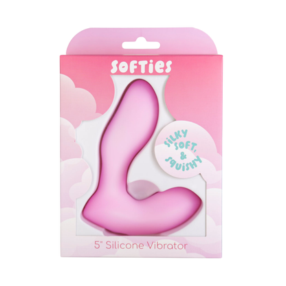 Softies - 5-in Silicone Dual Function Vibrator