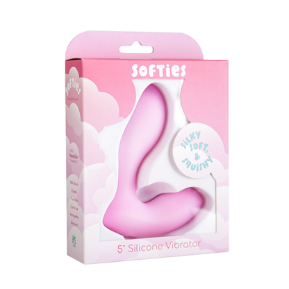Softies - 5-in Silicone Dual Function Vibrator