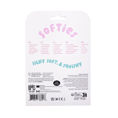 Softies - 5-in Silicone Dual Function Vibrator