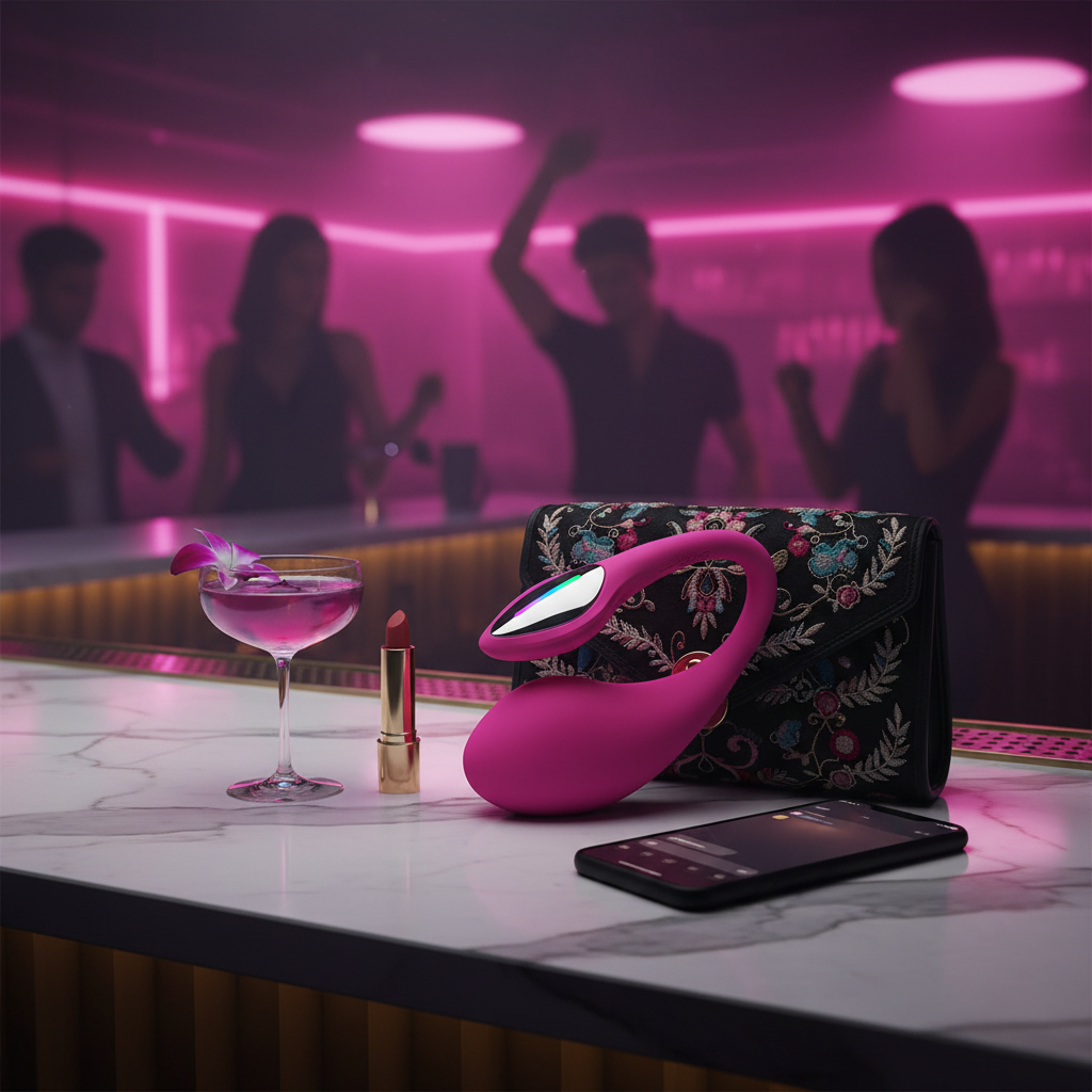 Sophisticated bar with designer clutch - square